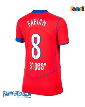 Paris Saint-Germain Fabian Ruiz #8 Tricou Fotbal Replică 2025-26 Femei Treilea